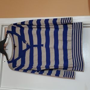 Blue and grey striped 3xl sweater